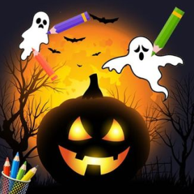 Scary Party Coloring